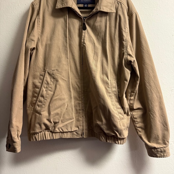 Roundtree & York Brown Men's Khaki Cotton Jacket, Size: M, EUC - Picture 7 of 8